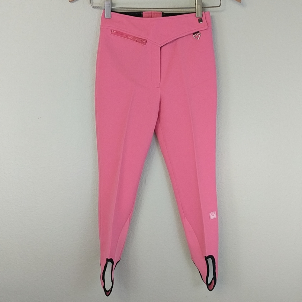 [Obermeyer] Adorable Pink Stirrup Snow Ski Pants